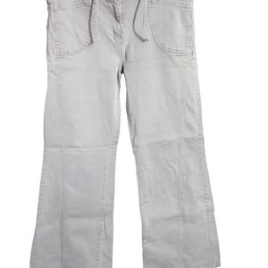 Etam wide leg casual pants in grey